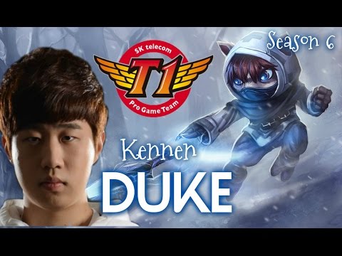 SKT T1 Duke KENNEN vs Quinn TOP - Patch 6.2 KR | League of Legends