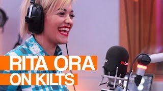 Rita Ora on Scottish Men in Kilts
