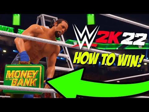 WWE 2K22 HOW TO WIN MONEY IN THE BANK LADDER MATCH!