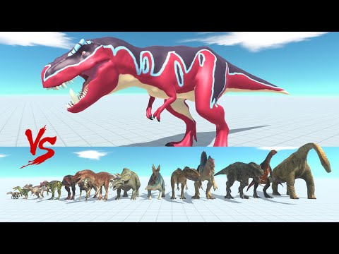 FANG THE TREX PRIMAL vs ALL UNIT (DINOSAURS) - Animal Revolt Battle Simulator