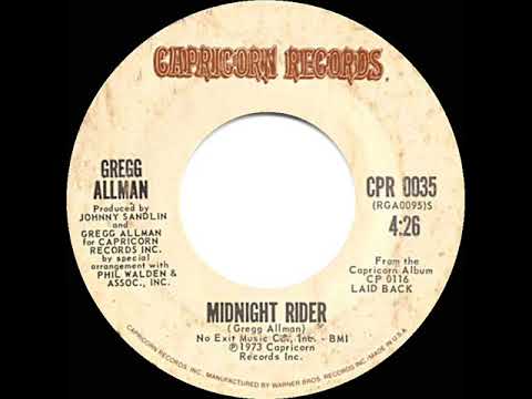 1974 HITS ARCHIVE: Midnight Rider - Gregg Allman