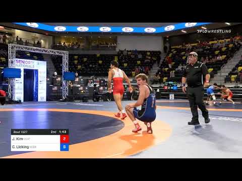 74 Kg Consolation Joshua Kim Unattached Vs Caleb Licking Nebraska Wrestling Training Center