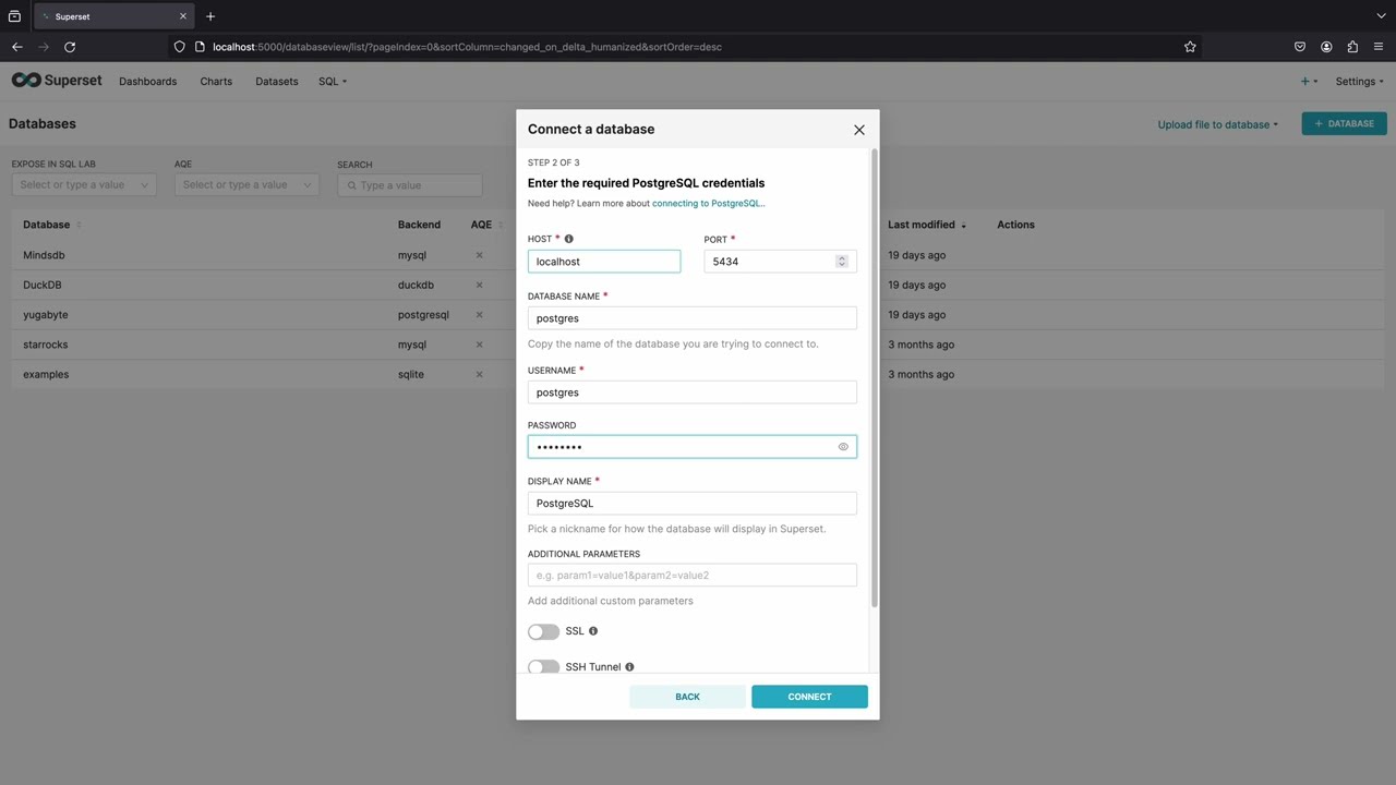 Apache Superset: How to Connect Apache Superset with PostgreSQL