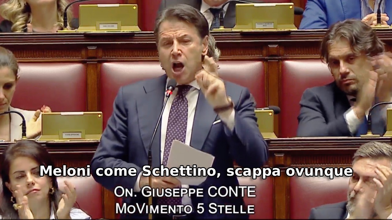 CONTE: «MELONI IN AULA PER MENTIRE: SCAPPA DAI PROBLEMI E VASSALLAGGIO VERSO TRUMP»