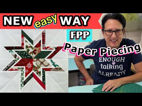 NEW WAY Foundation Paper Piecing FPP Quilt Block Technique