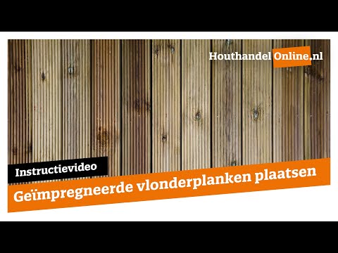 Vlonderplank 28x145mm geïmpregneerd video