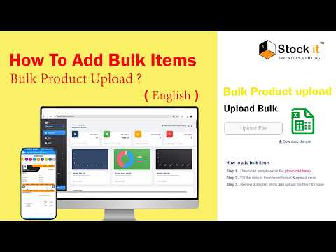 How to Upload Products in Bulk at Once ? | in English | Excel Upload
