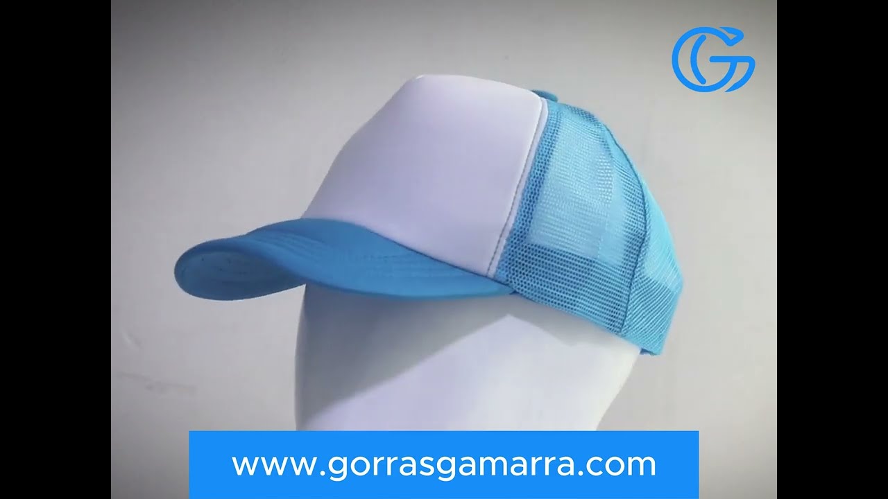 Gorras Trucker para Sublimar color Celeste