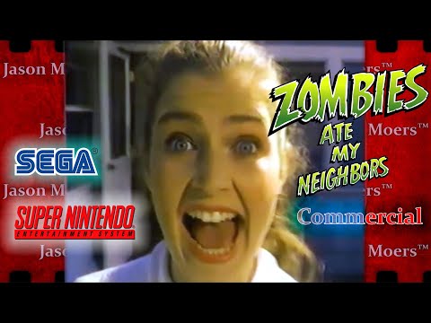 ZOMBIES Ate My NEIGHBORS : SEGA & SUPER NINTENDO (COMMERCIAL)