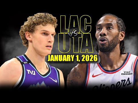 Los Angeles Clippers vs Utah Jazz Full Game Highlights – January 1, 2026 | NBA Season