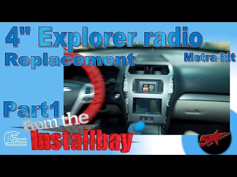 How to replace the 4" radio in the Ford Explorer with the Metra dash kit from the bay part 1