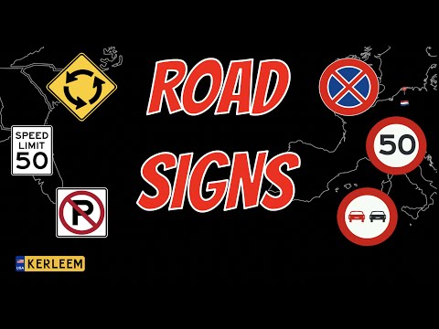 TRAFFIC signs NORTH AMERICAN drivers need to KNOW!