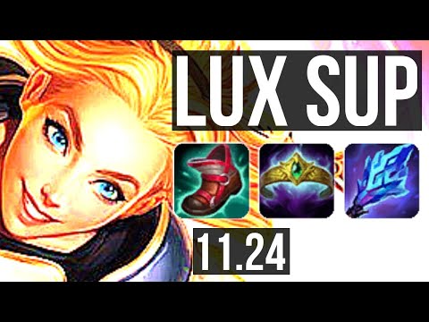 LUX & Xayah vs SERAPHINE & Ez (SUP) | Rank 2 Lux, 5/2/6 | BR Challenger | 11.24