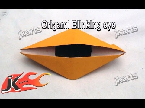 DIY How to make Blinking eye | Origami - JK Arts 087