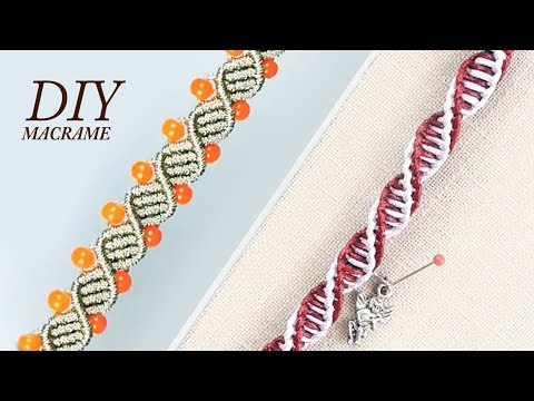 Spiral Macrame Patterns DIY Macrame Spiral Bracelets