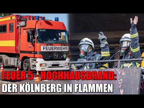 FIRE 5: High-rise fire on Kölnberg - Cologne Fire Department in major operation | June 16, 2022