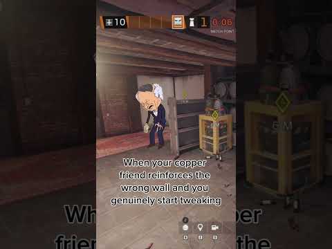 When Your COPPER Friend Does This….. #rainbowsixsiege #rainbowsix #shorts