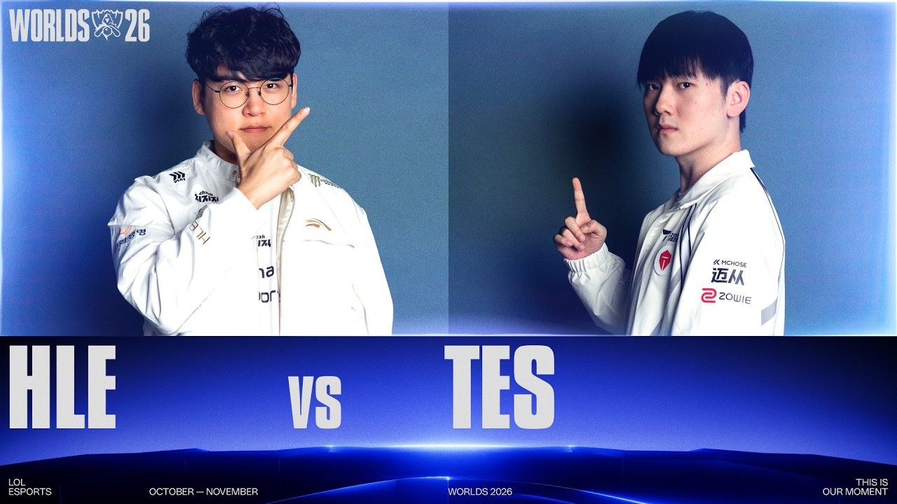 Vídeo: 🎬 HLE vs. TES | WORLDS 2026 | Swiss Stage | Day 05