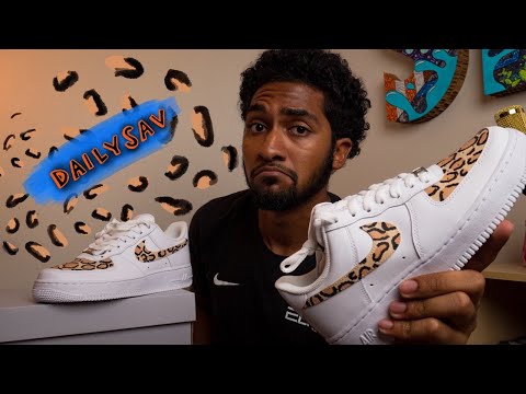custom leopard print air force ones!!🎨🐆 (SAtIsfyINg)