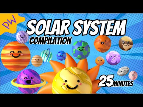 🌌 The Solar System Playlist | 25-Minute Non-Stop Animated Adventure 🎶 | Solar System for kids