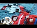 Extremely Tricky Emergency Airlift Rescue On Rough Sea Deadliest Catch