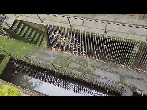 Pumpwerk Evinger Bach nach Regen - Pump Station - Kammern voll - Dauerpumpbetrieb - Emscher Gebiet