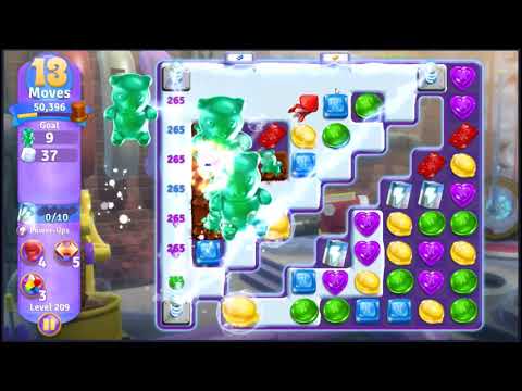 Wonka's World of Candy Level 209 - NO BOOSTERS + FULL STORY 🍫 | SKILLGAMING ✔️