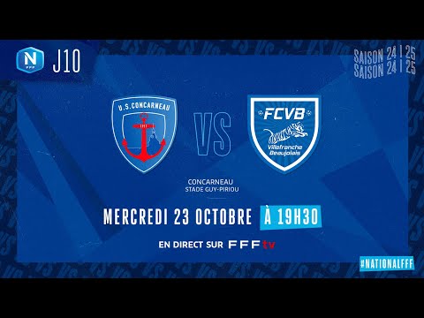J10 I US Concarneau - FC Villefranche B. (1-1), le résumé I National FFF 2024-2025