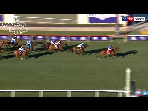 She is special! LAKE VICTORIA wins the 2024 Breeders' Cup Juvenile Fillies Turf under Ryan Moore!