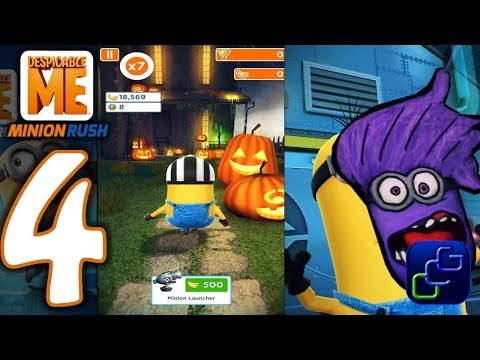 Despicable Me: Minion Rush Android Walkthrough - Part 4 - NEW "Halloween Residential"