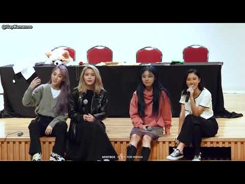 [VIETSUB] 191124 #MAMAMOO 'Reality in BLACK' - KBS Media Center Fansign