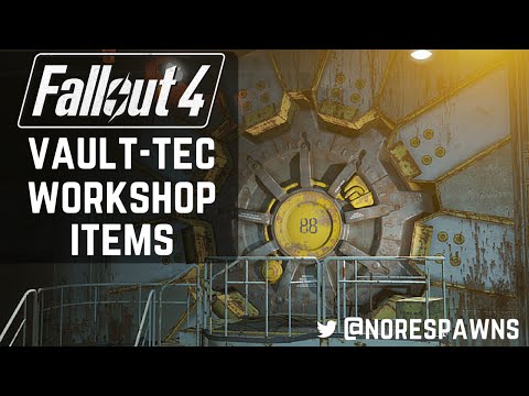 Fallout 4 Vault-Tec Workshop DLC - ALL WORKSHOP ITEMS