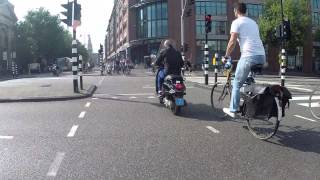preview picture of video 'fast fixie trip through amsterdam central'