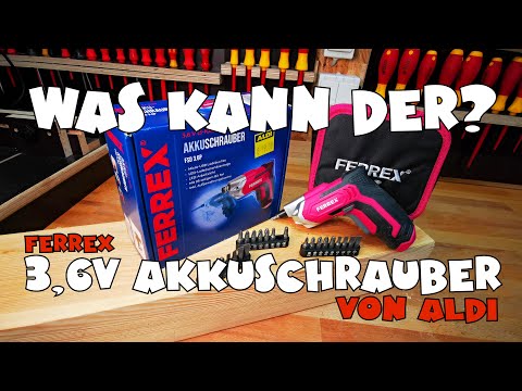 Was kann der Aldi - Ferrex 3,6V Akkuschrauber FSD 3.6P ?