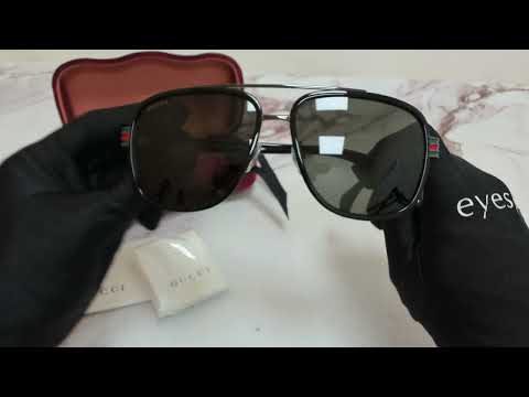 Gucci Sunglasses Model- Web; GG0448S Color-001 Black/Grey Lenses
