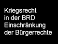 Kriegsrecht BRD Deutschland deutsches Reich ...