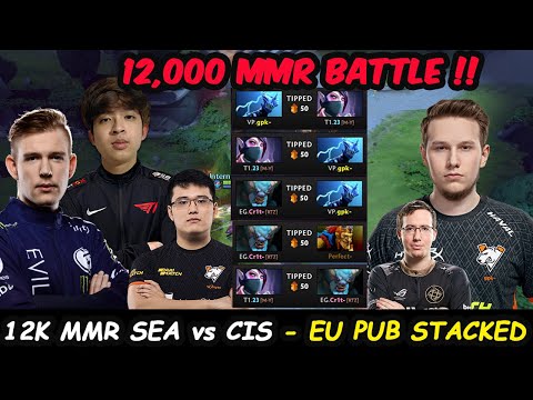 23savage Cr1t  vs VP.GPK 12,000 MMR SEA vs CIS BATTLE at Server EU Dota 2  7.30