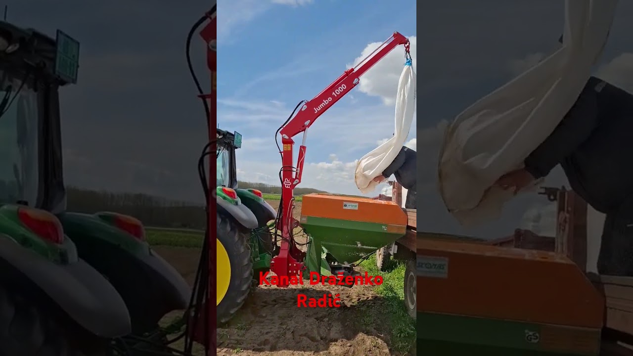 Priprema i utovar  veštačkog đubriva  u rasipač