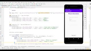 How to develop android application to get Phone State Information   Android Kotlin