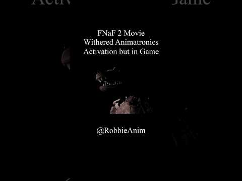 Withered Animatronics Activation but in Game | FNaF 2 Movie (Five Nights at Freddy's 2) Animation