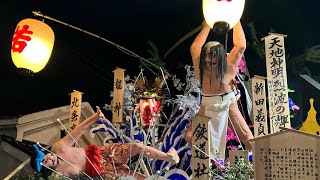 令和4年度土崎港曳山祭り　鉄道社宅の御幸山車と戻り山車