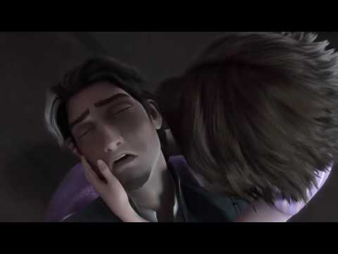 Disney Tangled Rapunzle saves Flynn