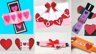 6 Beautiful Handmade Valentine's Day Card Ideas | Pop Up Heart Card | Diy Valentine's Day Gift Ideas