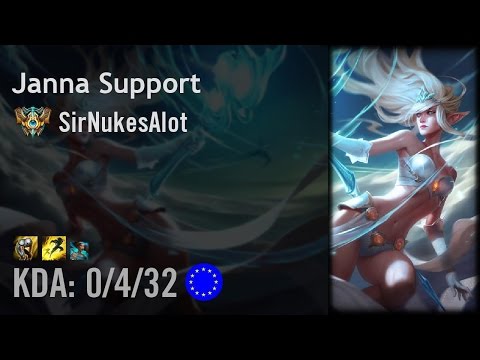 Janna Support vs Karma - SirNukesAlot - EUW Challenger Patch 6.15