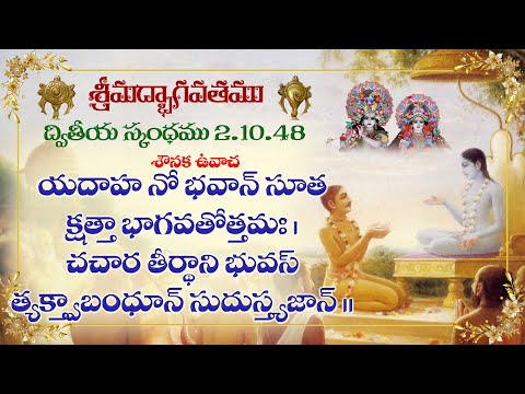 Śrīmad-Bhāgavatam (Bhāgavata Purāṇa) 02.10.48 | by HG Vishwambara Gopal Prabhu | 12 July 2023