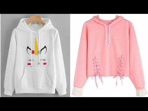 Latest & trendy designer hoodies collection for teenage girl...