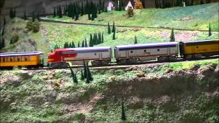 preview picture of video 'Modellbahn Wiehe / Grösse LGB USA Anlage / LGB Modellbahn'