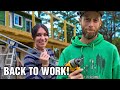 Back To Work Building Our Deck/Cabin Roof | It's Another Step Forward On The Cabin Homestead