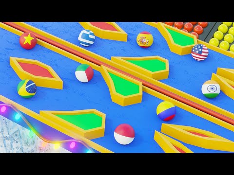 Marble Race Winter Olympic Games (32 Countries)