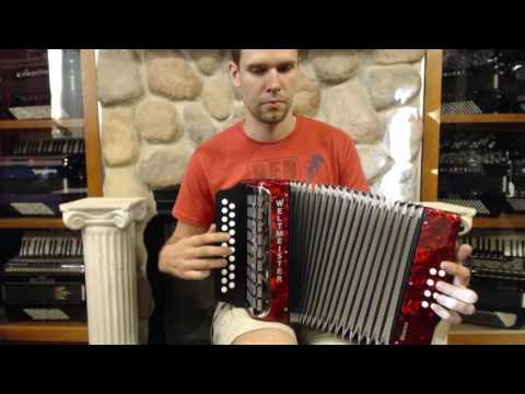 WELT406GC218RD -  Red Weltmeister 406 Monika Diatonic Button Accordion GC MM 21 8 $799
